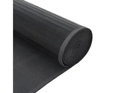 Alfombra rectangular gris 100x1000 cm bambú