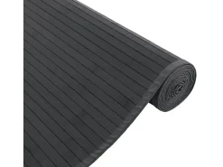 Alfombra rectangular gris 80x100 cm bambú