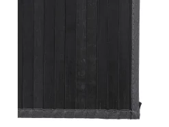 Alfombra rectangular gris 80x100 cm bambú