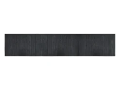 Alfombra rectangular gris 60x300 cm bambú