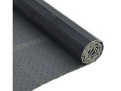 Alfombra rectangular gris 60x300 cm bambú