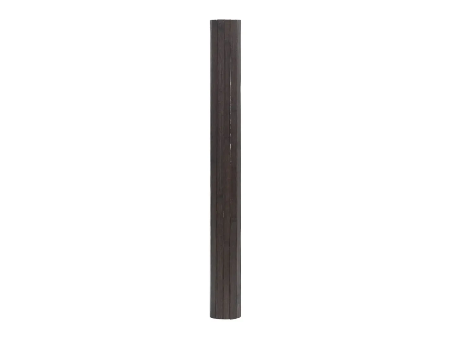 Alfombra rectangular marrón oscuro 70x200 cm bambú