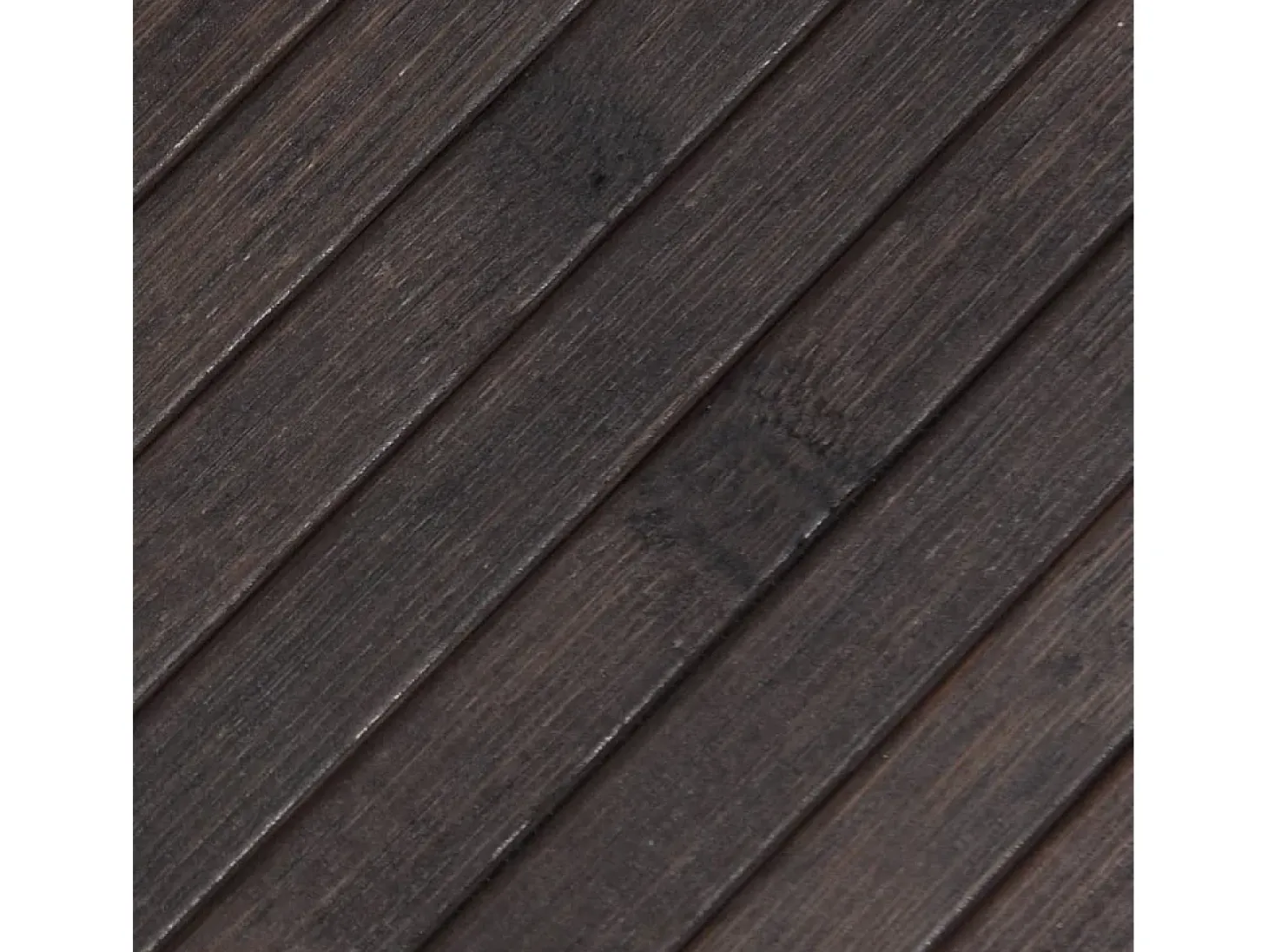 Alfombra rectangular marrón oscuro 70x200 cm bambú
