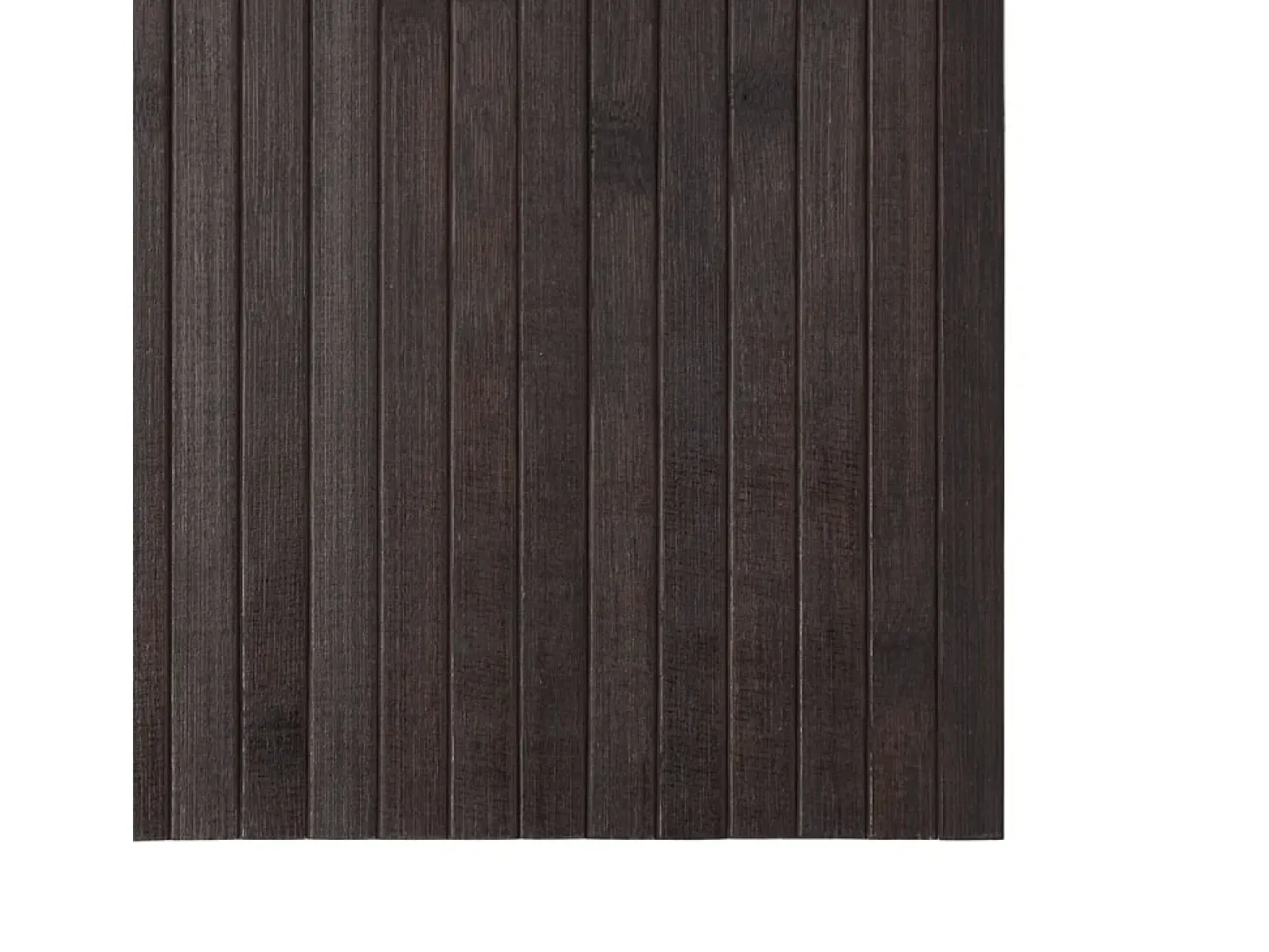 Alfombra rectangular marrón oscuro 70x200 cm bambú
