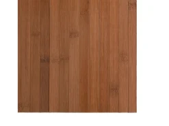 Alfombra rectangular marrón 60x300 cm bambú