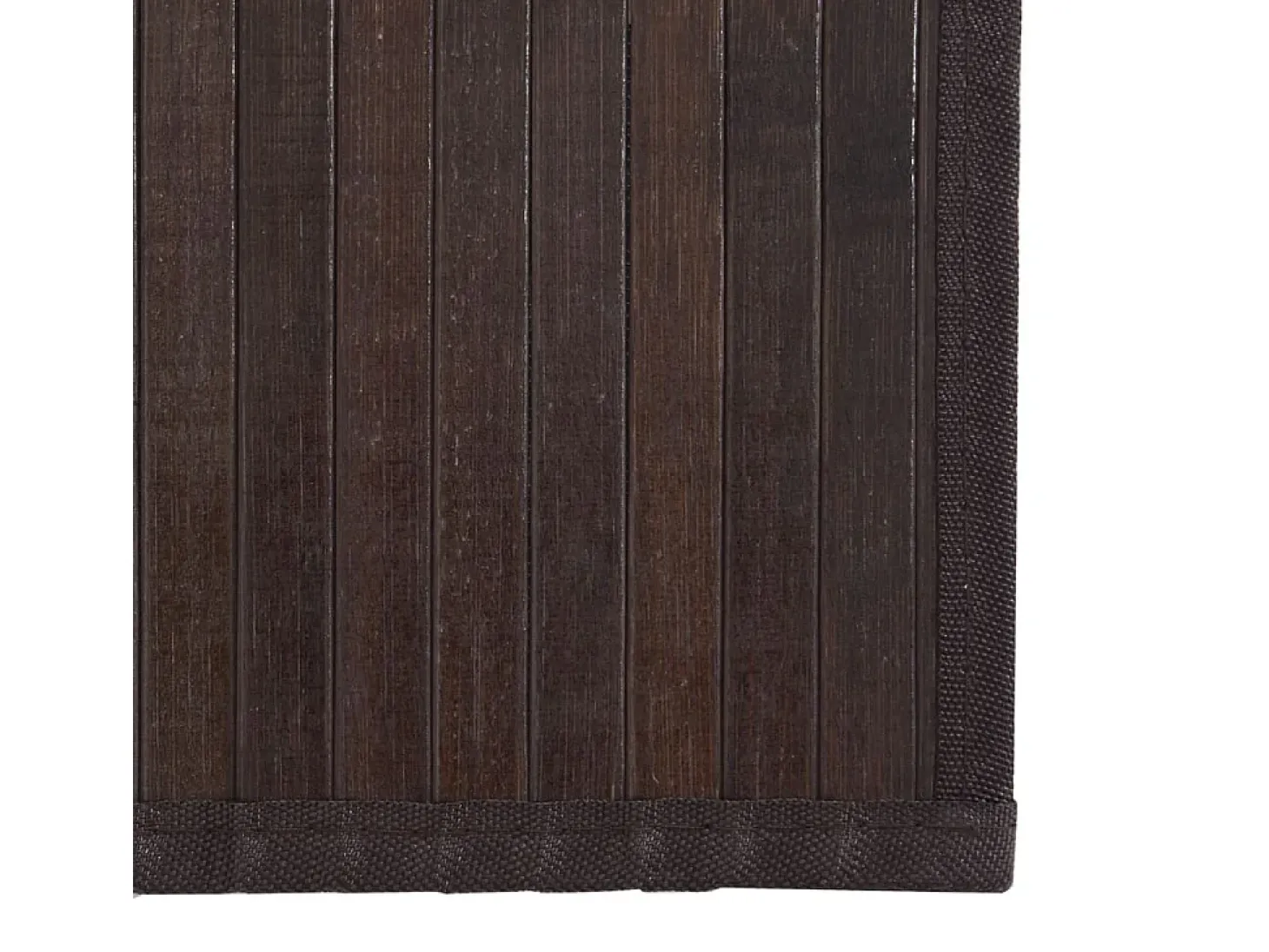 Alfombra rectangular marrón oscuro 70x100 cm bambú