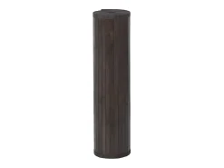 Alfombra rectangular marrón oscuro 70x100 cm bambú