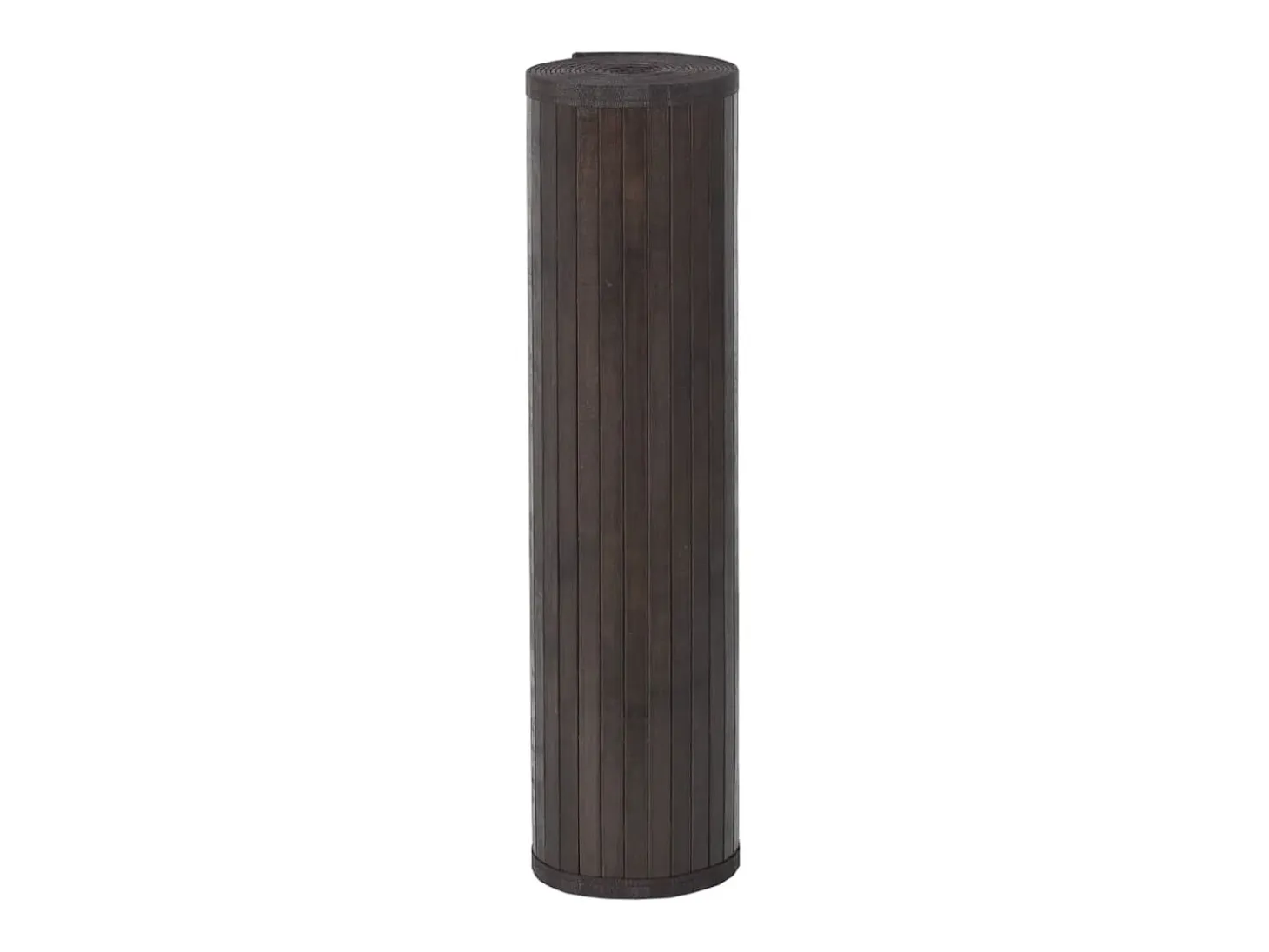 Alfombra rectangular marrón oscuro 70x100 cm bambú