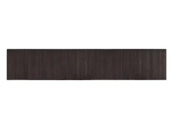 Alfombra rectangular marrón oscuro 60x300 cm bambú