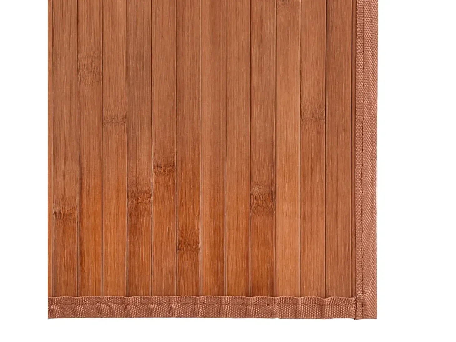 Alfombra rectangular marrón 60x200 cm bambú