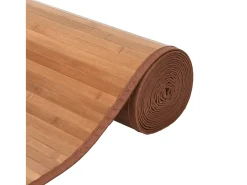 Alfombra rectangular natural 100x300 cm bambú