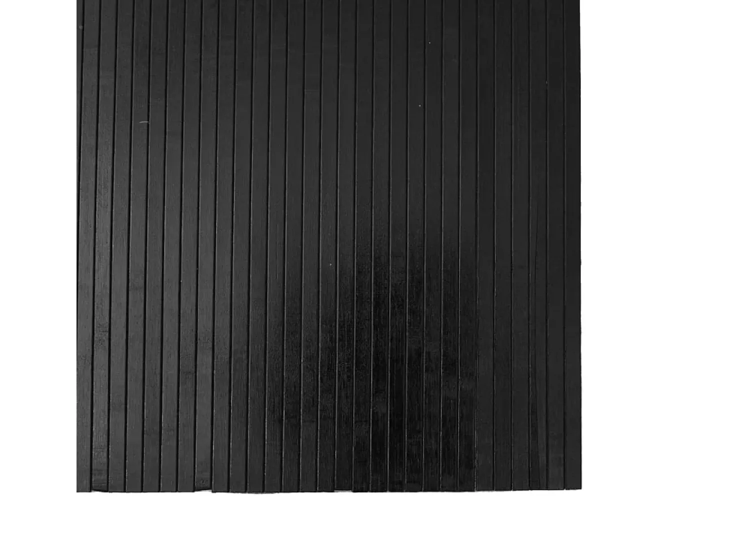 Alfombra rectangular negra de bambú 80x100 cm