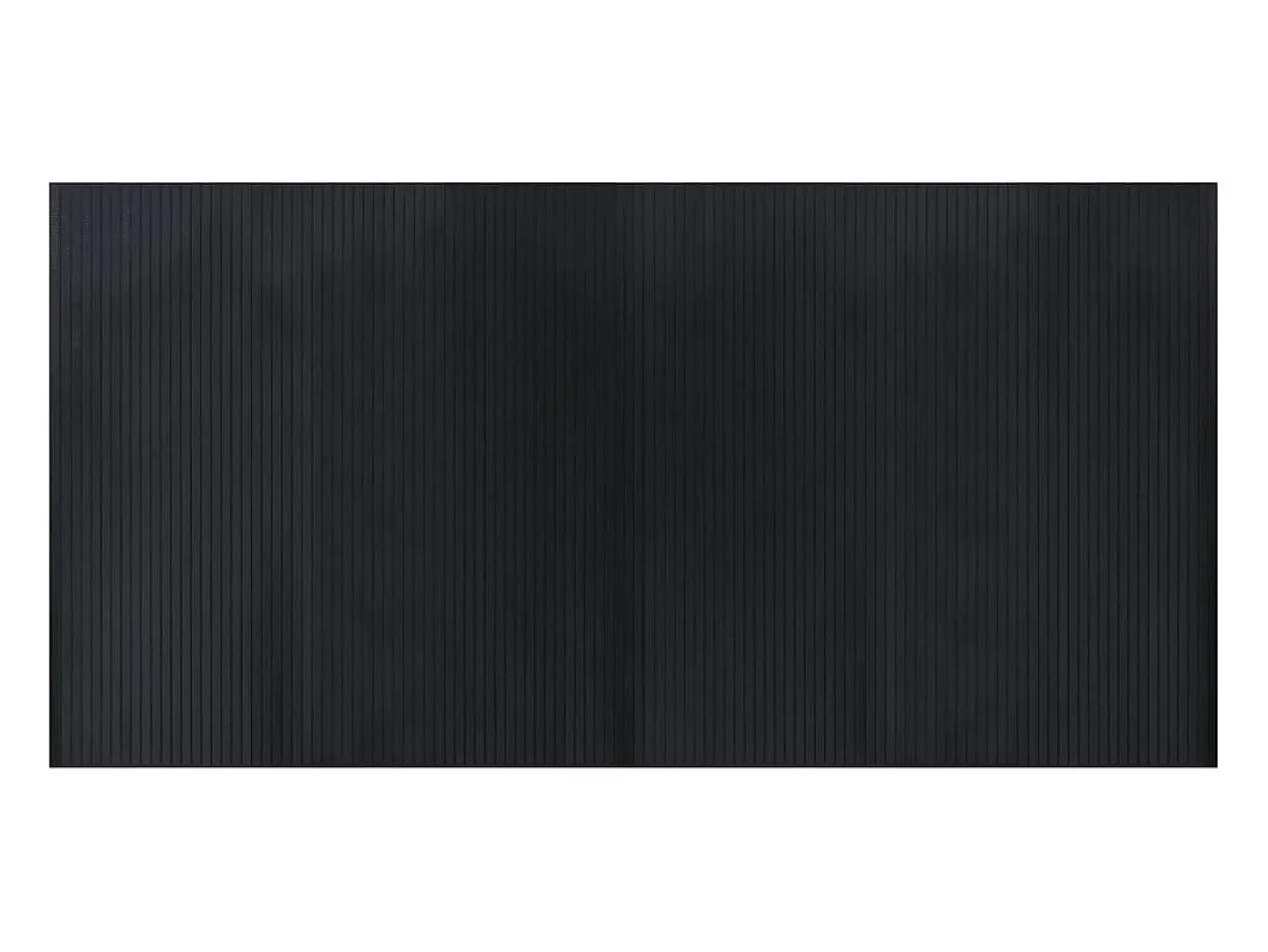 Alfombra rectangular negra 100x200 cm bambú