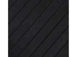 Alfombra rectangular negra 100x200 cm bambú