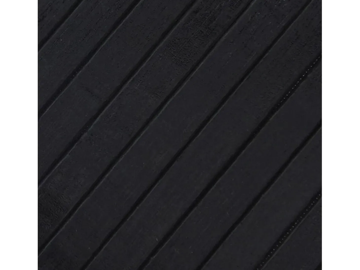 Alfombra rectangular negra 100x200 cm bambú