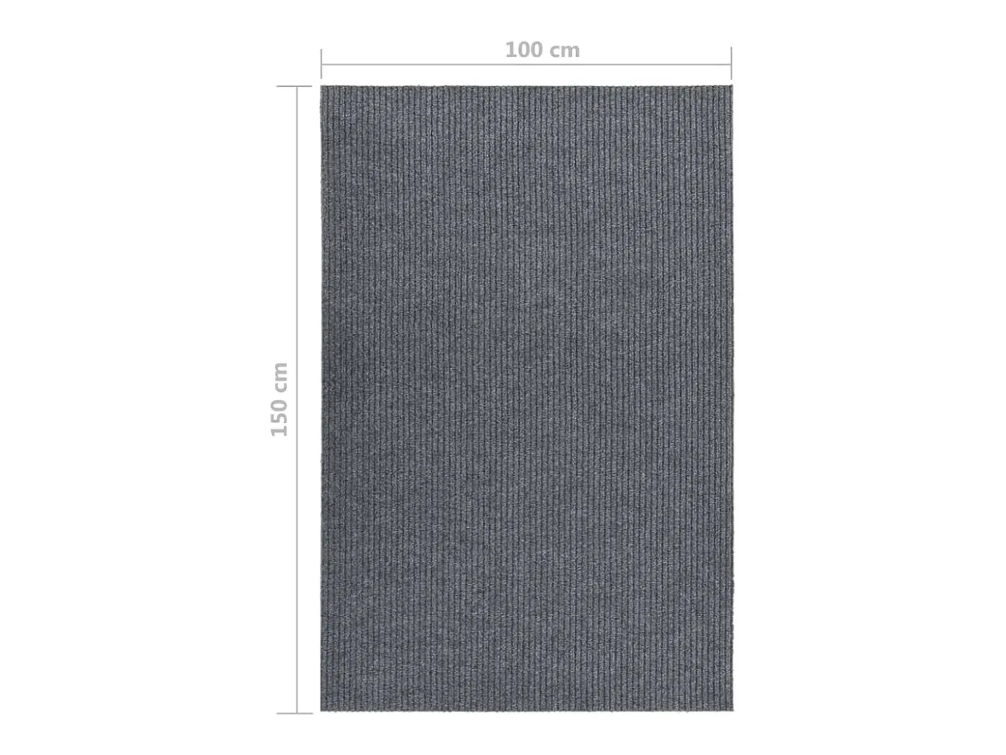 Alfombra 100x150 cm Gris