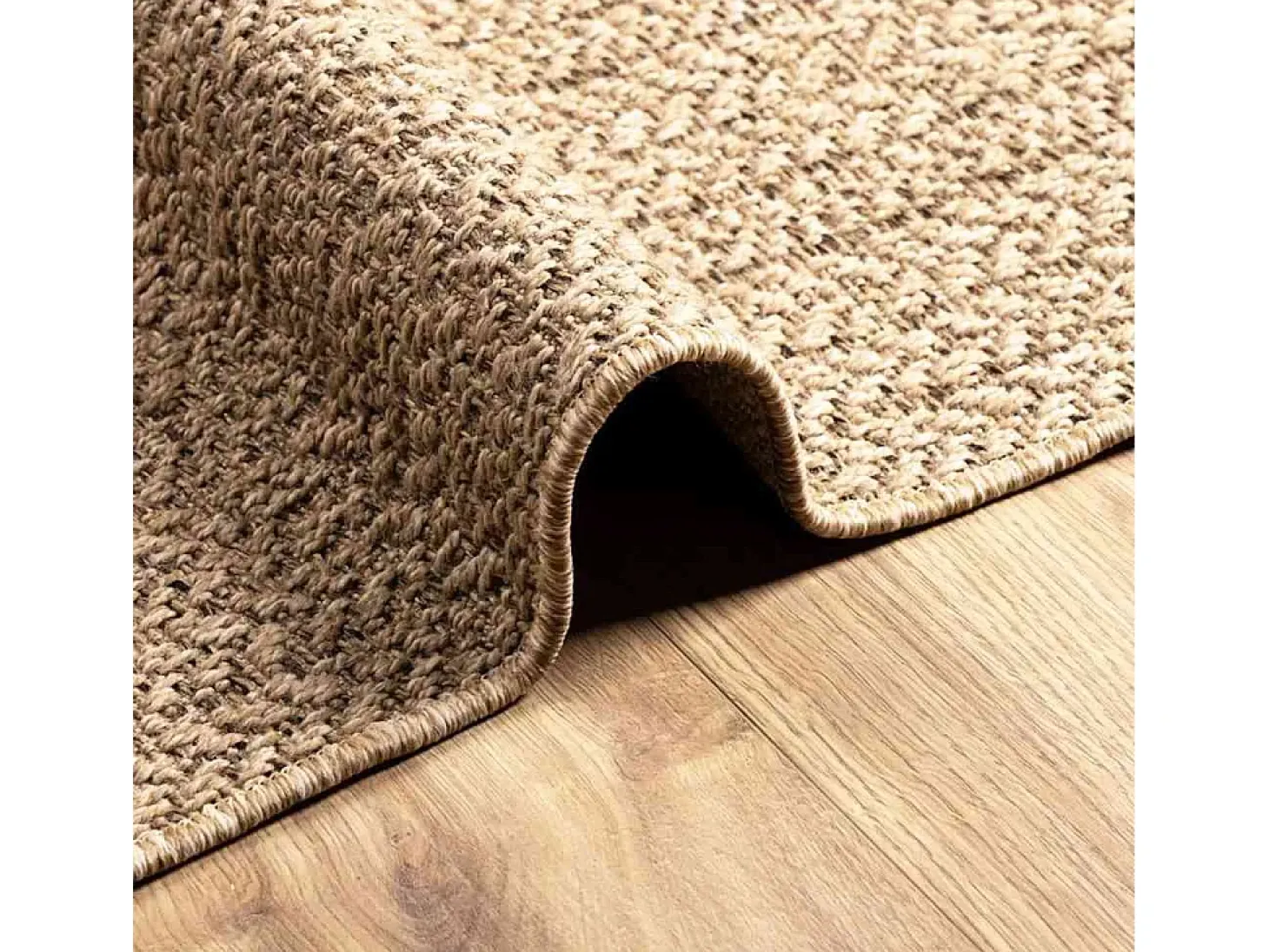 Alfombra ZIZUR 140x200 cm efecto yute para interior y exterior