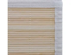Alfombras rectangulares Bambú natural 2 uds 120x180 cm