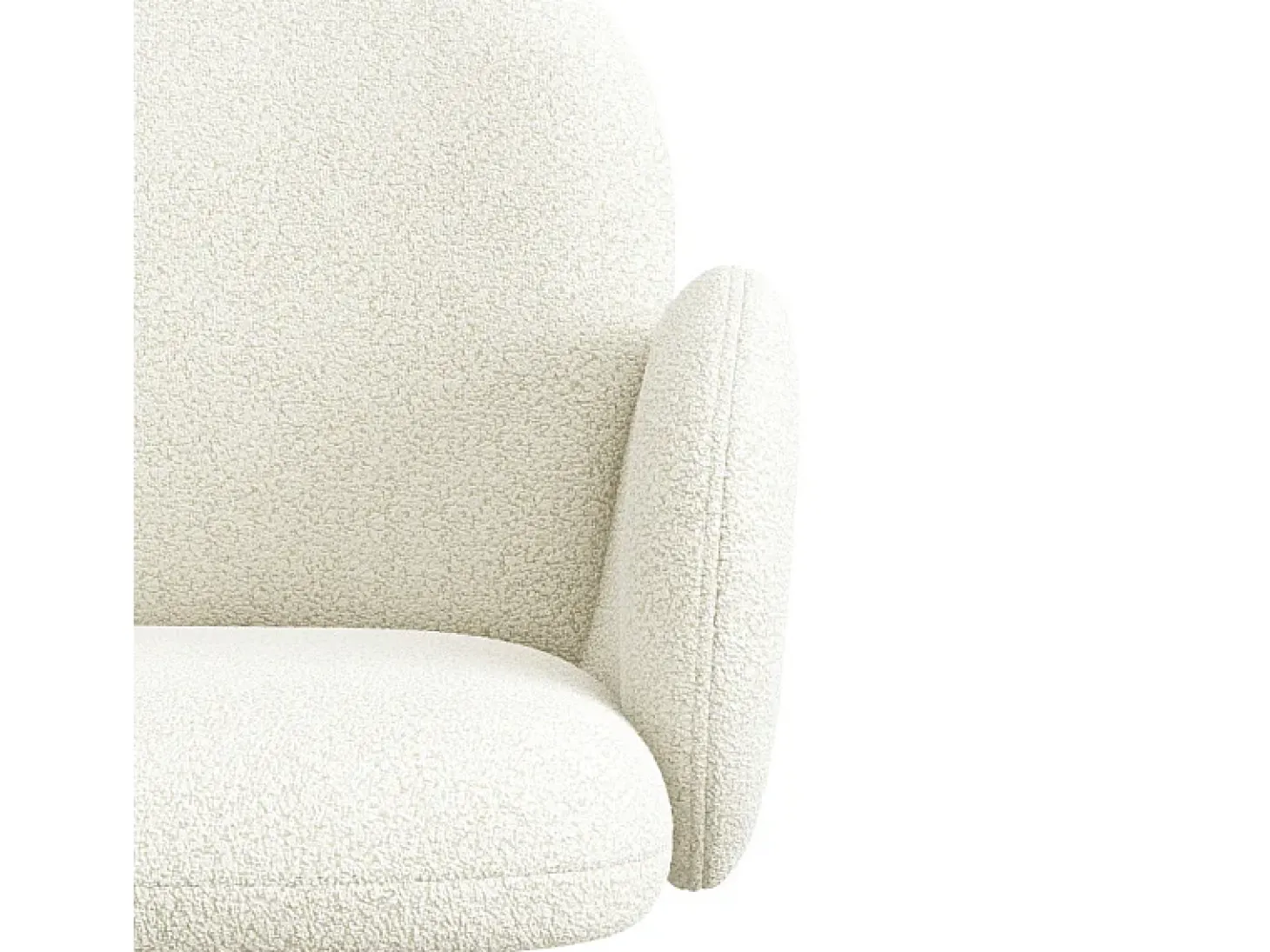 ALICE-Silla de tela Cozy Ecru (x2)