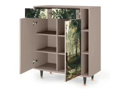 Aparador - 96х110х41 cm - BS6 - Rain in the Oak Forest, Latte