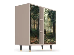 Aparador - 94х96х41 cm - BS5 - Rain in the Oak Forest, Latte