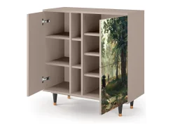 Aparador - 94х96х41 cm - BS5 - Rain in the Oak Forest, Latte