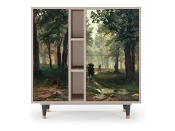 Aparador - 94х96х41 cm - BS5 - Rain in the Oak Forest, Latte