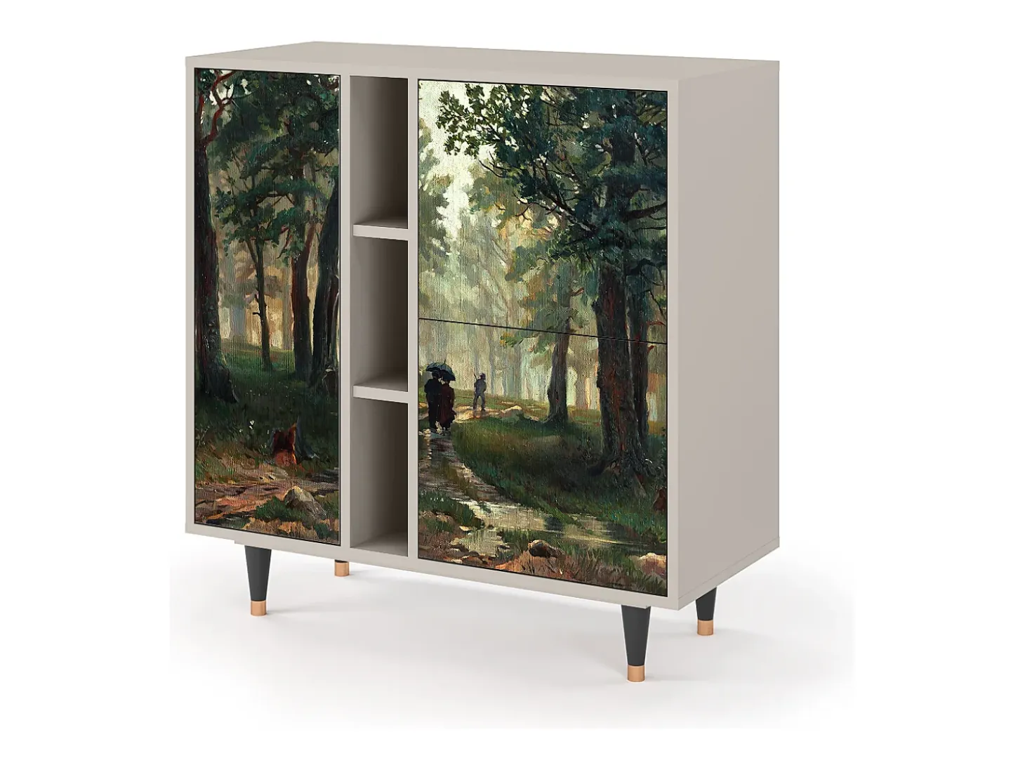 Aparador - 94х96х41 cm - BS5 - Rain in the Oak Forest, Arena