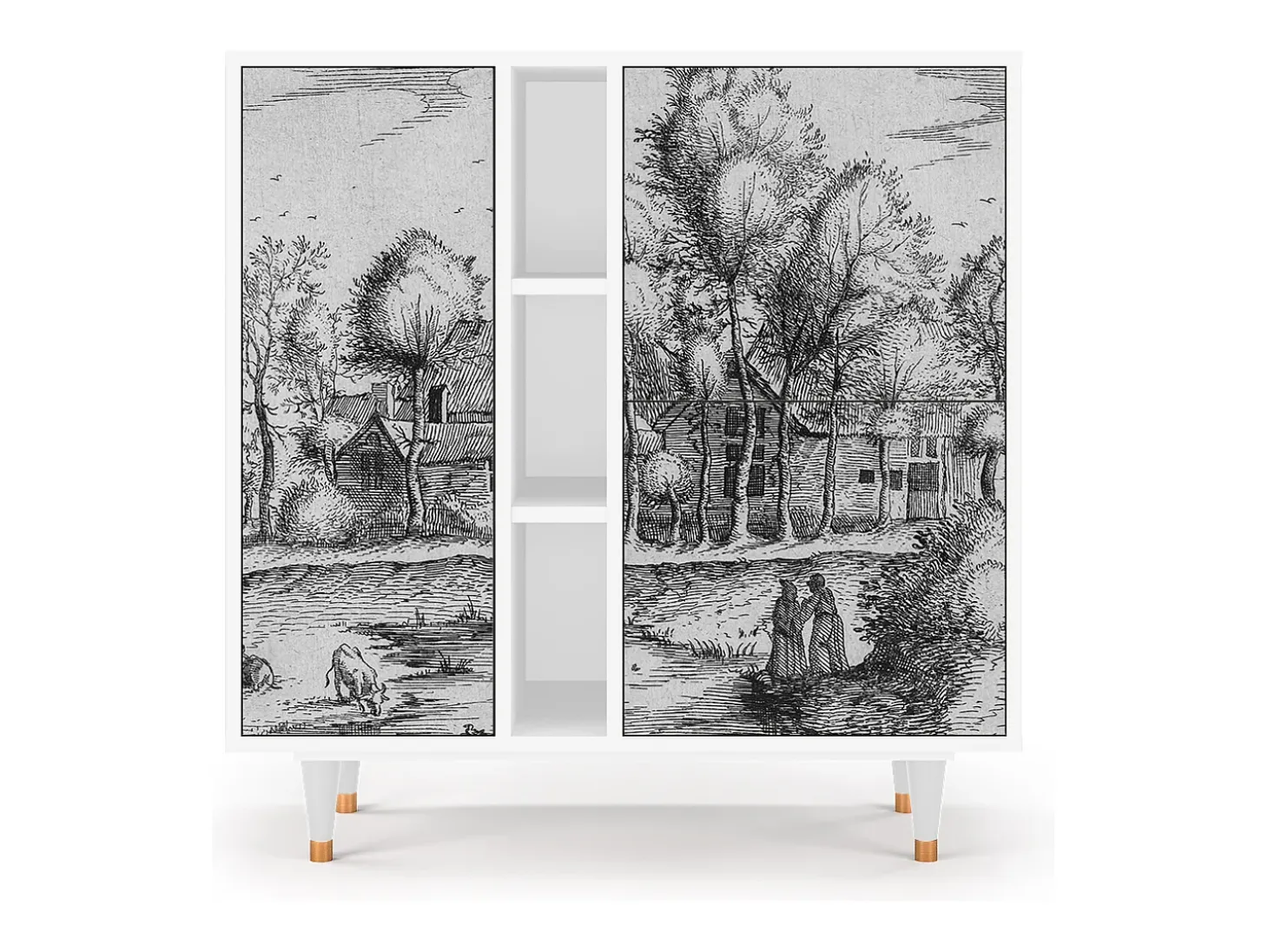 Aparador - 94х96х41 cm - BS5 - A Pond, Blanco