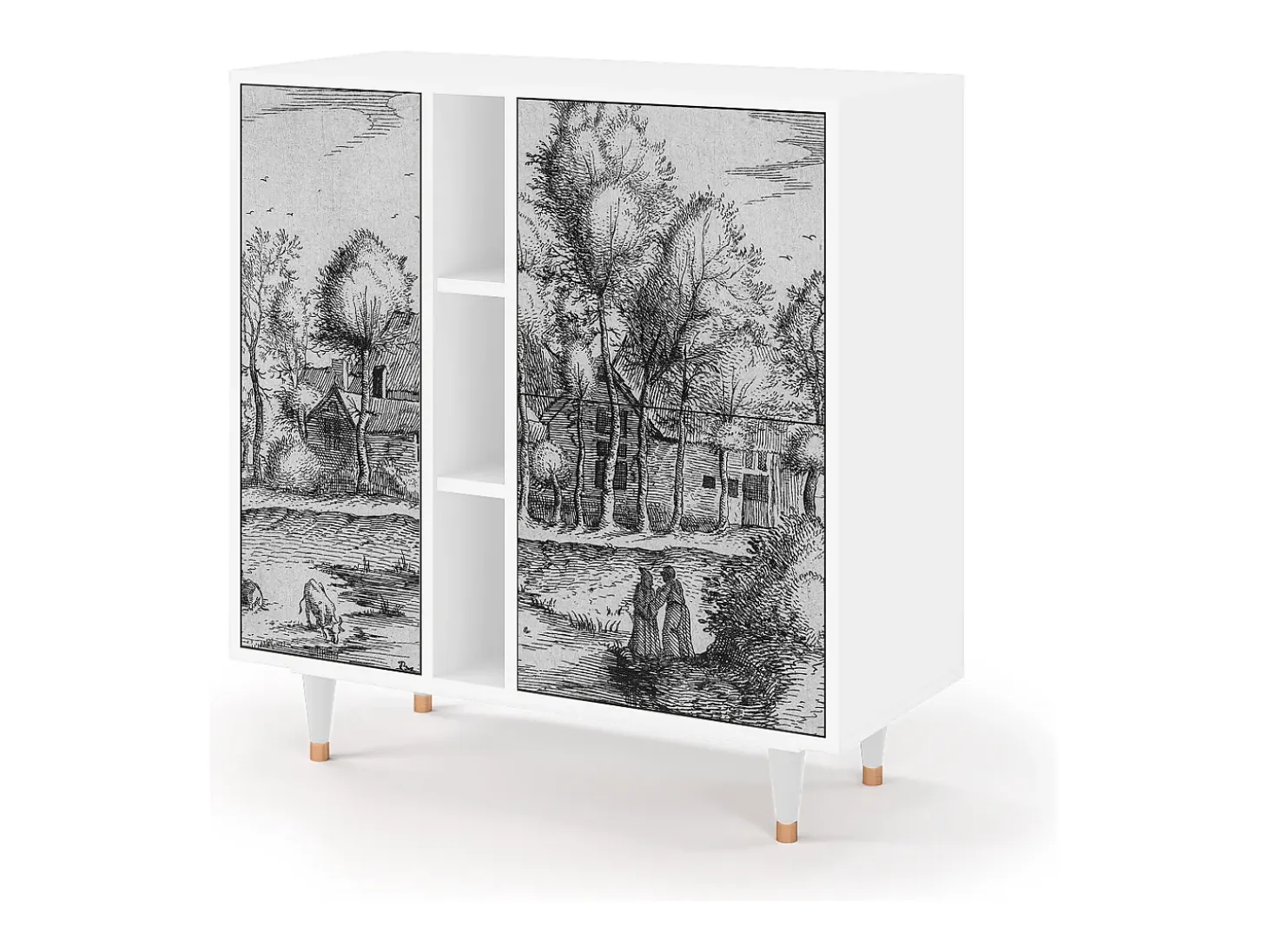 Aparador - 94х96х41 cm - BS5 - A Pond, Blanco