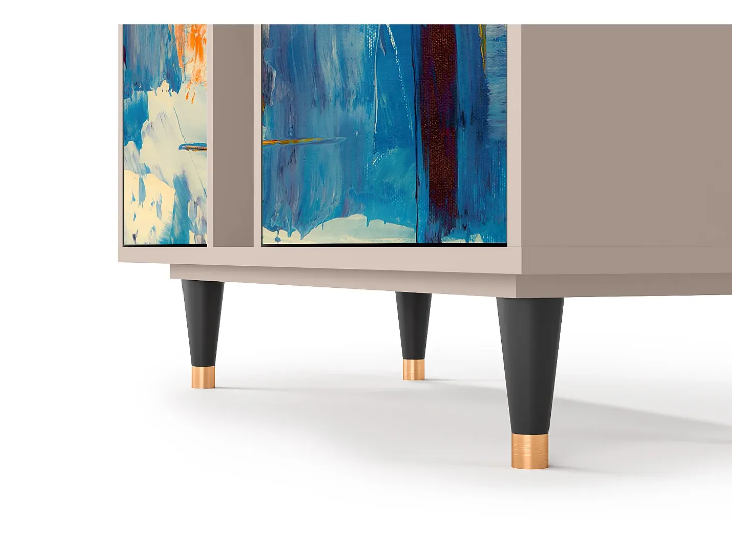 Aparador - 94х96х41 cm - BS5 - Abstract Expressionism, Latte