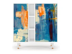 Aparador - 94х96х41 cm - BS5 - Abstract Expressionism, Blanco