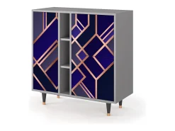 Aparador - 94х96х41 cm - BS5 - Aquamarine Getsby, Gris