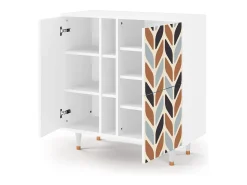 Aparador - 94х96х41 cm - BS5 - Beige Laure, Blanco