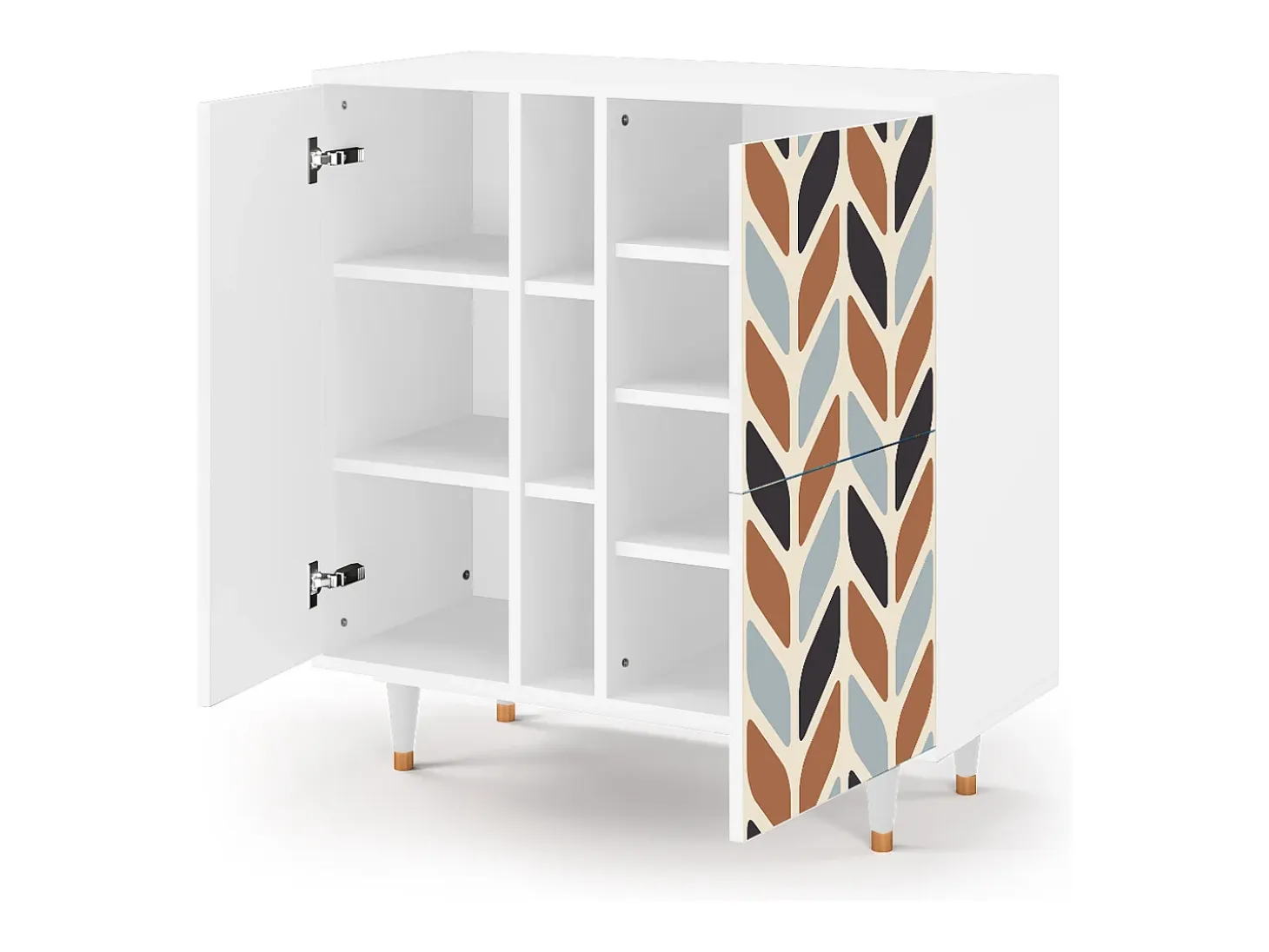 Aparador - 94х96х41 cm - BS5 - Beige Laure, Blanco