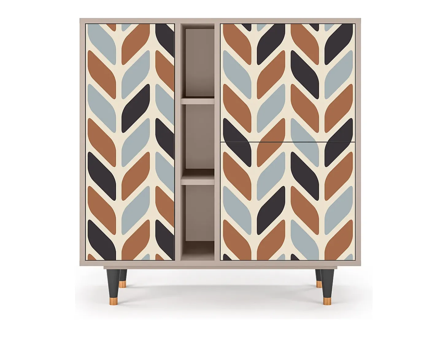 Aparador - 94х96х41 cm - BS5 - Beige Laure, Latte