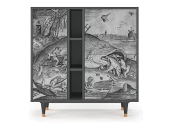 Aparador - 94х96х41 cm - BS5 - Big Fish Eat Little, Antracita