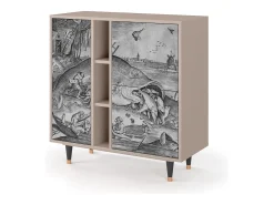 Aparador - 94х96х41 cm - BS5 - Big Fish Eat Little, Latte