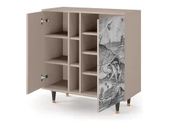 Aparador - 94х96х41 cm - BS5 - Big Fish Eat Little, Latte