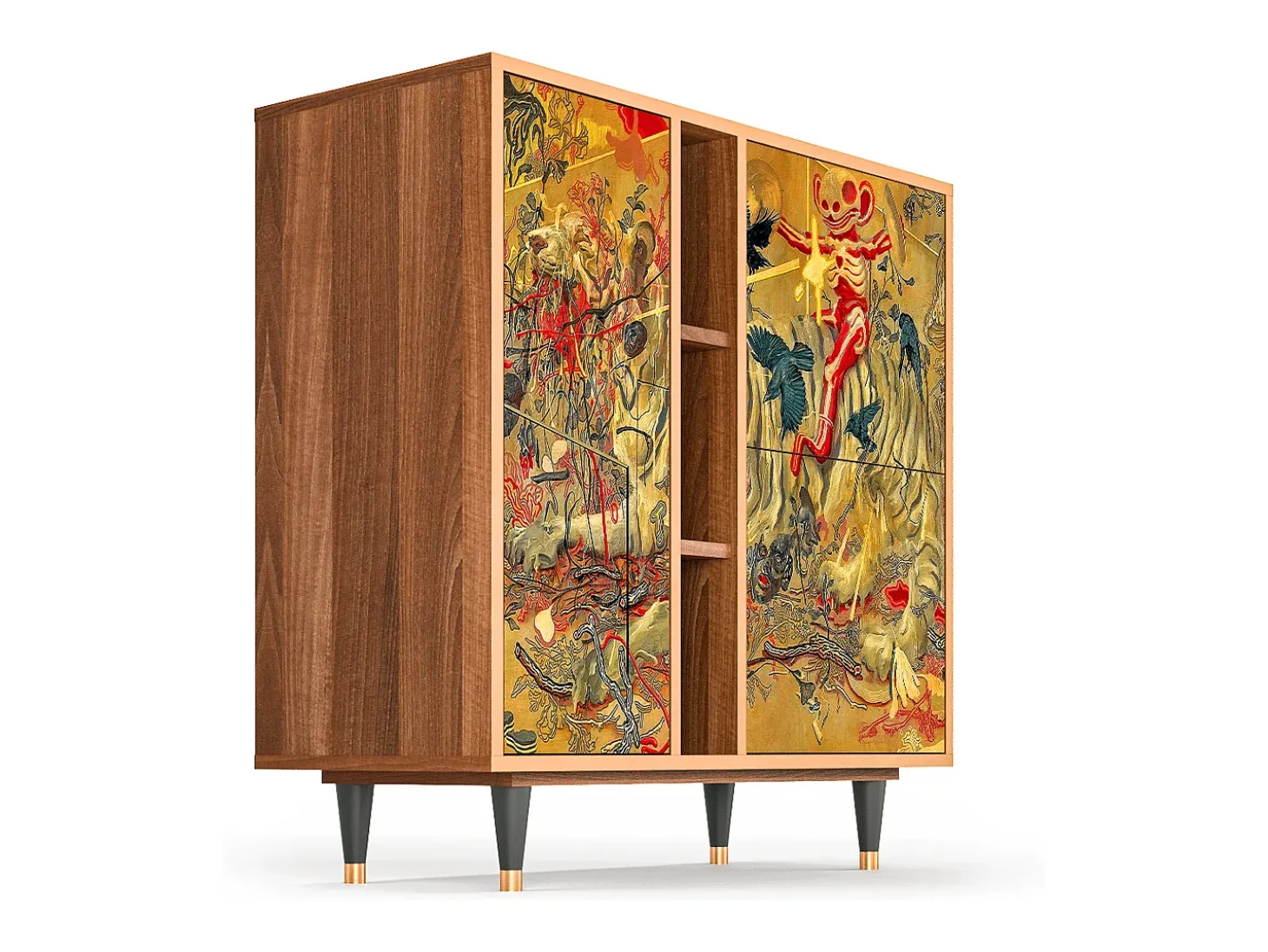 Aparador - 94х96х41 cm - BS5 - Blood by James Jean, Nogal