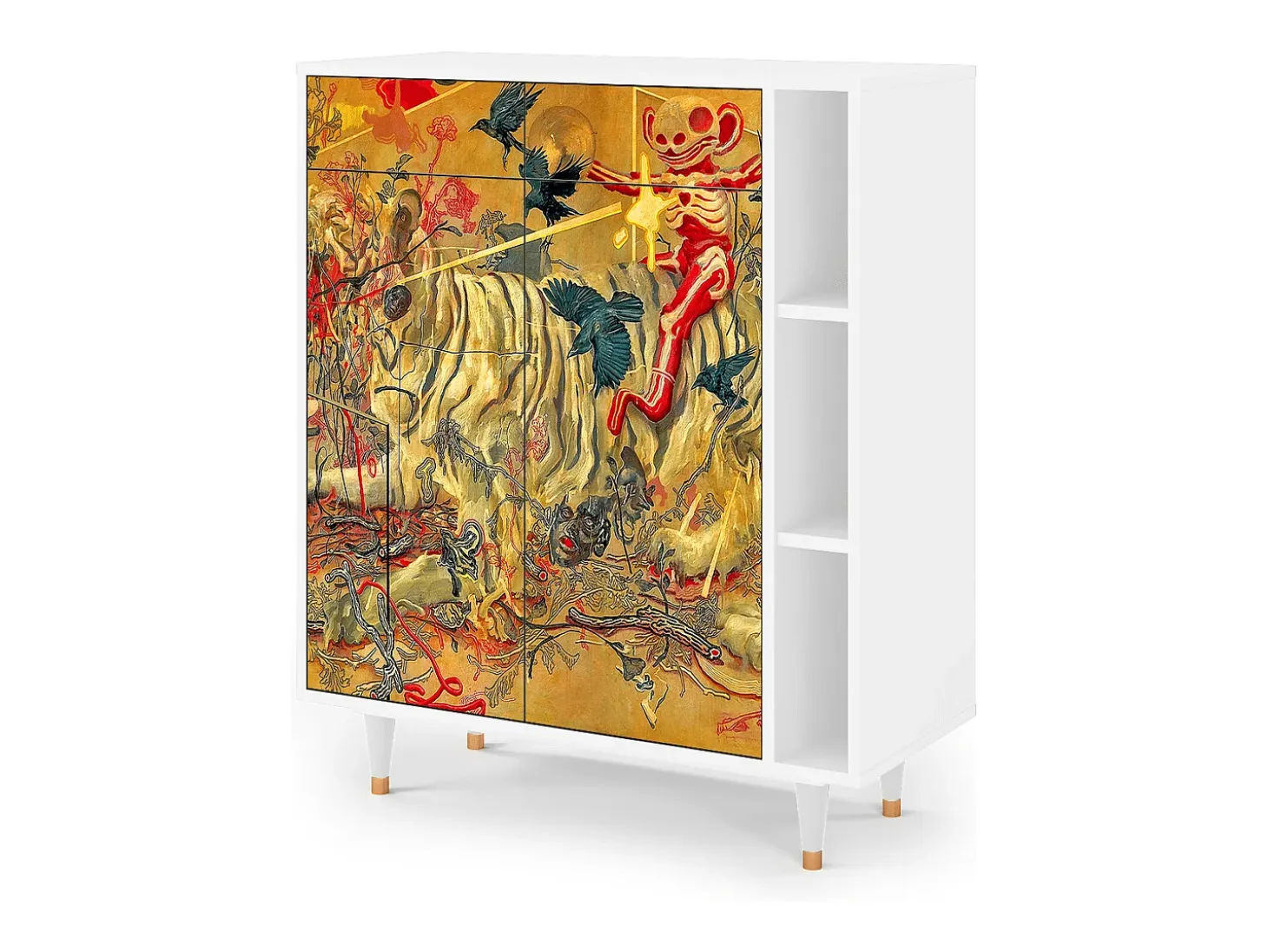 Aparador - 96х110х41 cm - BS6 - Blood by James Jean, Blanco