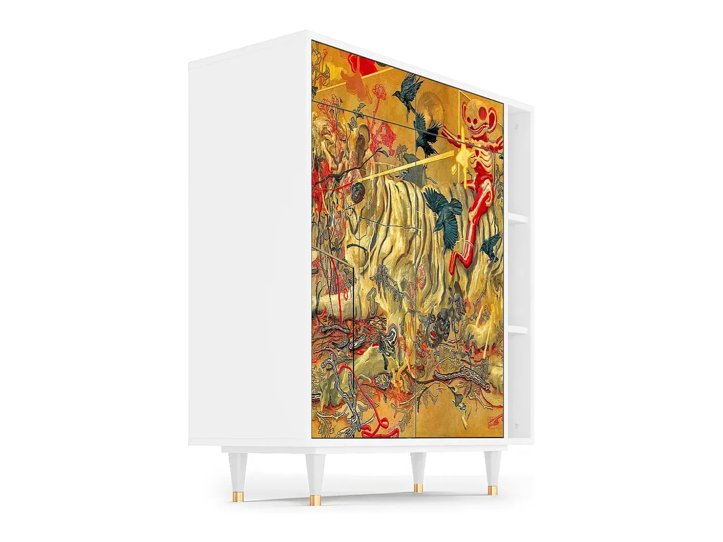 Aparador - 96х110х41 cm - BS6 - Blood by James Jean, Blanco