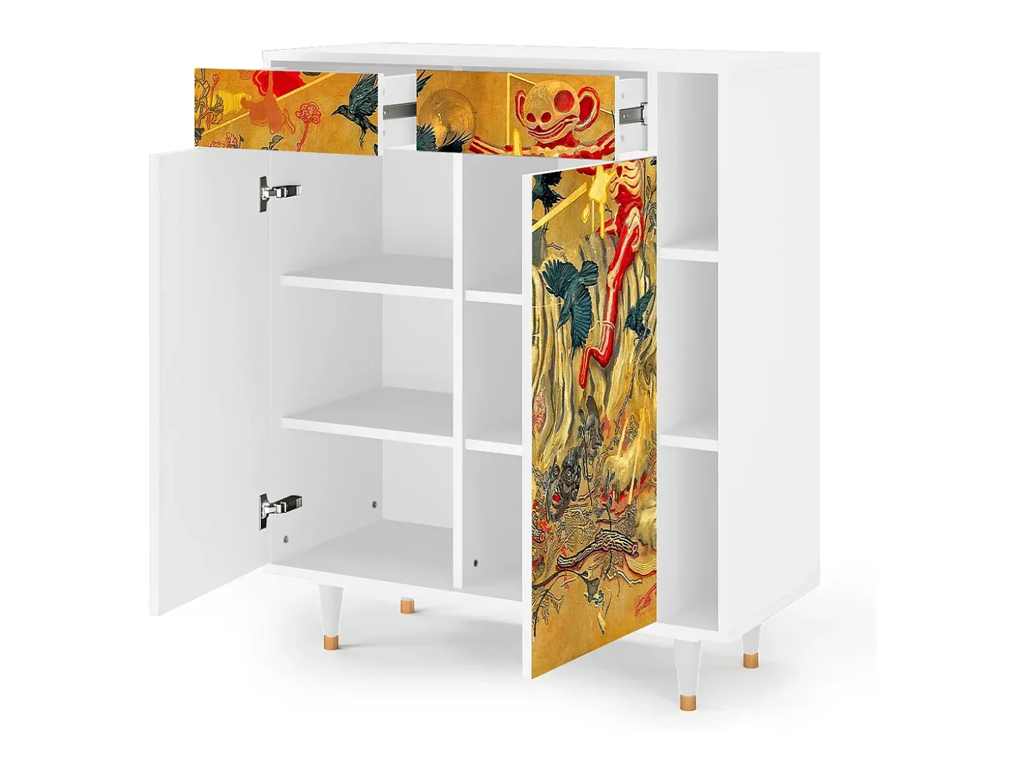 Aparador - 96х110х41 cm - BS6 - Blood by James Jean, Blanco