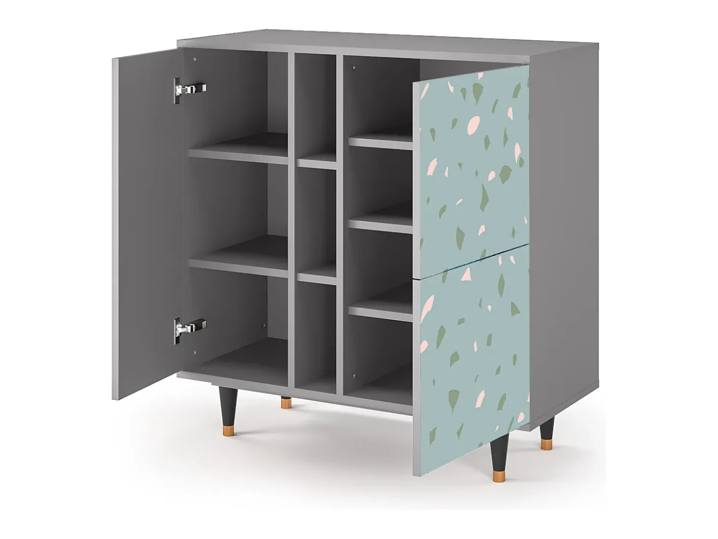Aparador - 94х96х41 cm - BS5 - Blue Drops, Gris