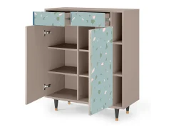 Aparador - 96х110х41 cm - BS6 - Blue Drops, Latte
