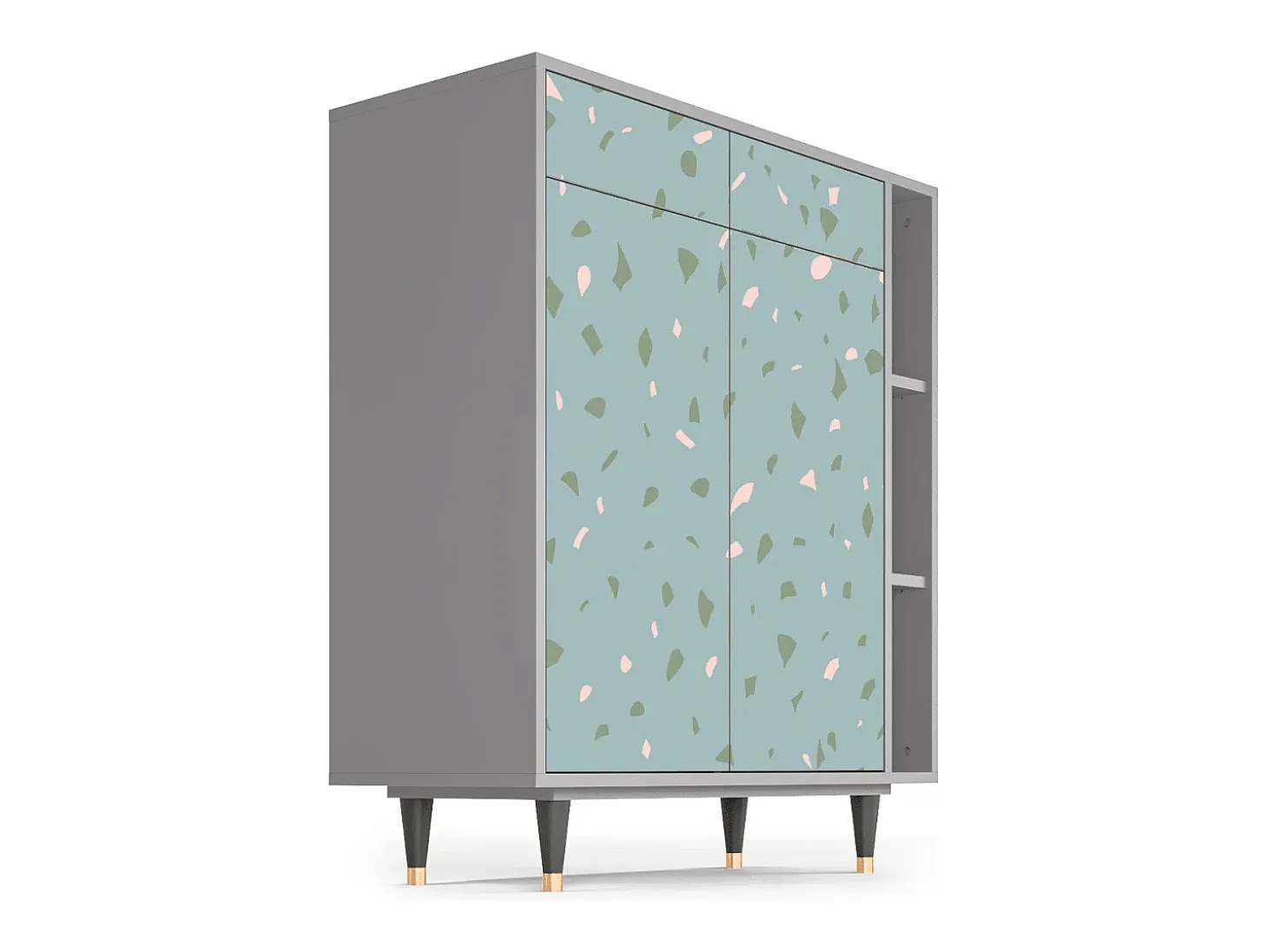 Aparador - 96х110х41 cm - BS6 - Blue Drops, Gris