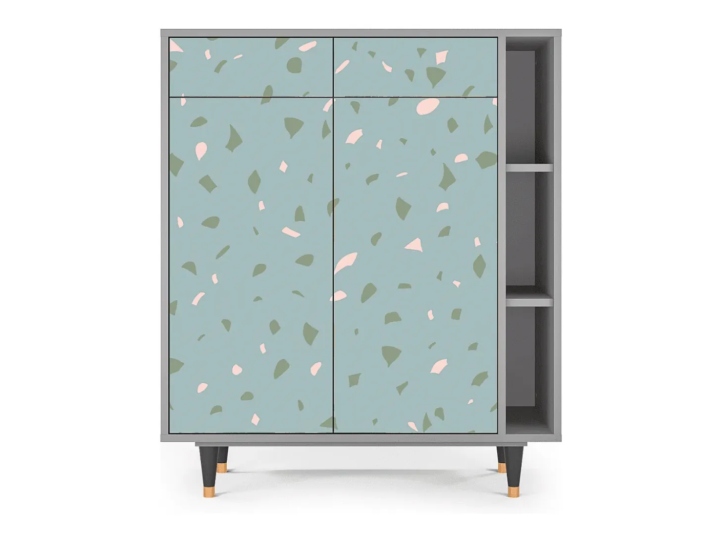 Aparador - 96х110х41 cm - BS6 - Blue Drops, Gris