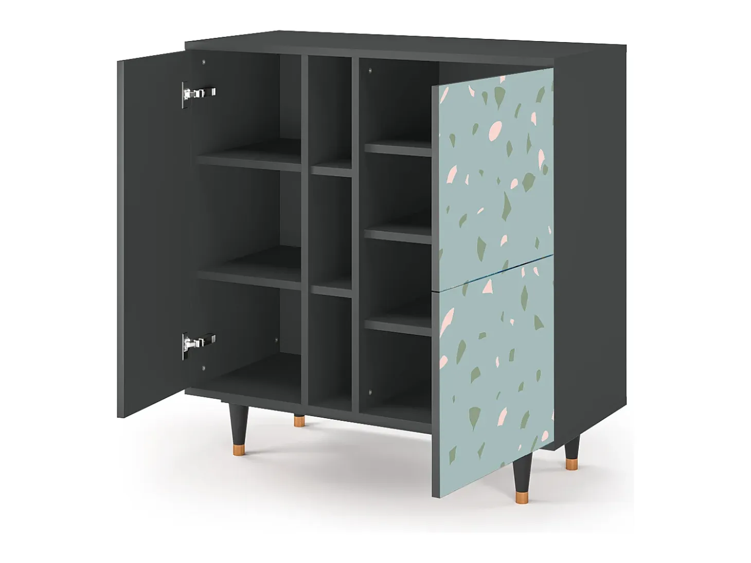 Aparador - 94х96х41 cm - BS5 - Blue Drops, Antracita