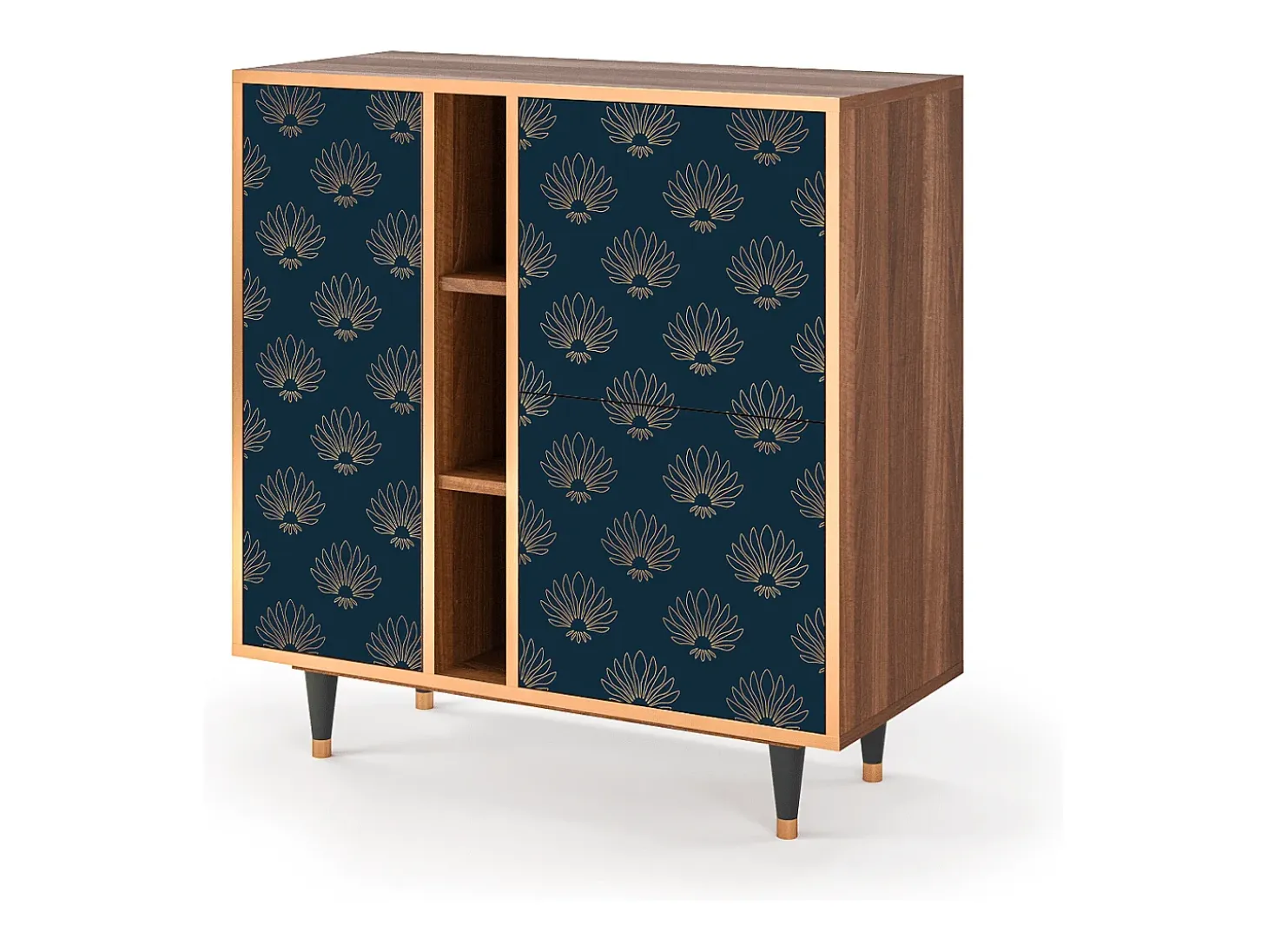 Aparador - 94х96х41 cm - BS5 - Blue Lotus, Nogal