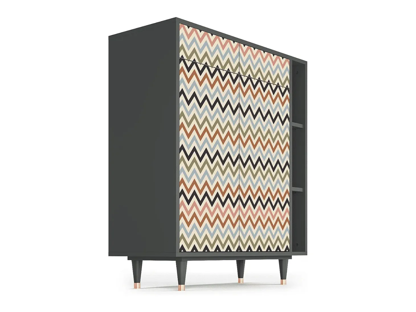 Aparador - 96х110х41 cm - BS6 - Bright Ripple, Antracita
